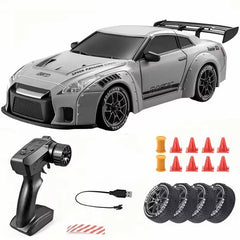 1:24 RC Drift Car 4WD – LED Lights & Drift Tires, 20KM/H, Off-Road Racing Toy for Kids & Adults