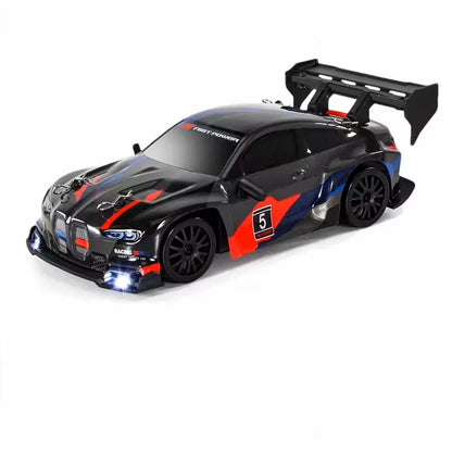 1:24 RC Drift Car 4WD Remote Control High Speed Racing Vehicle with LED Lights 2.4GHz Radio