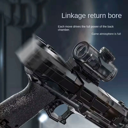 Battle 007 PRO Water Gun – Realistic Flash, Eco-Friendly Materials, 2-Pack (Blue & Black)